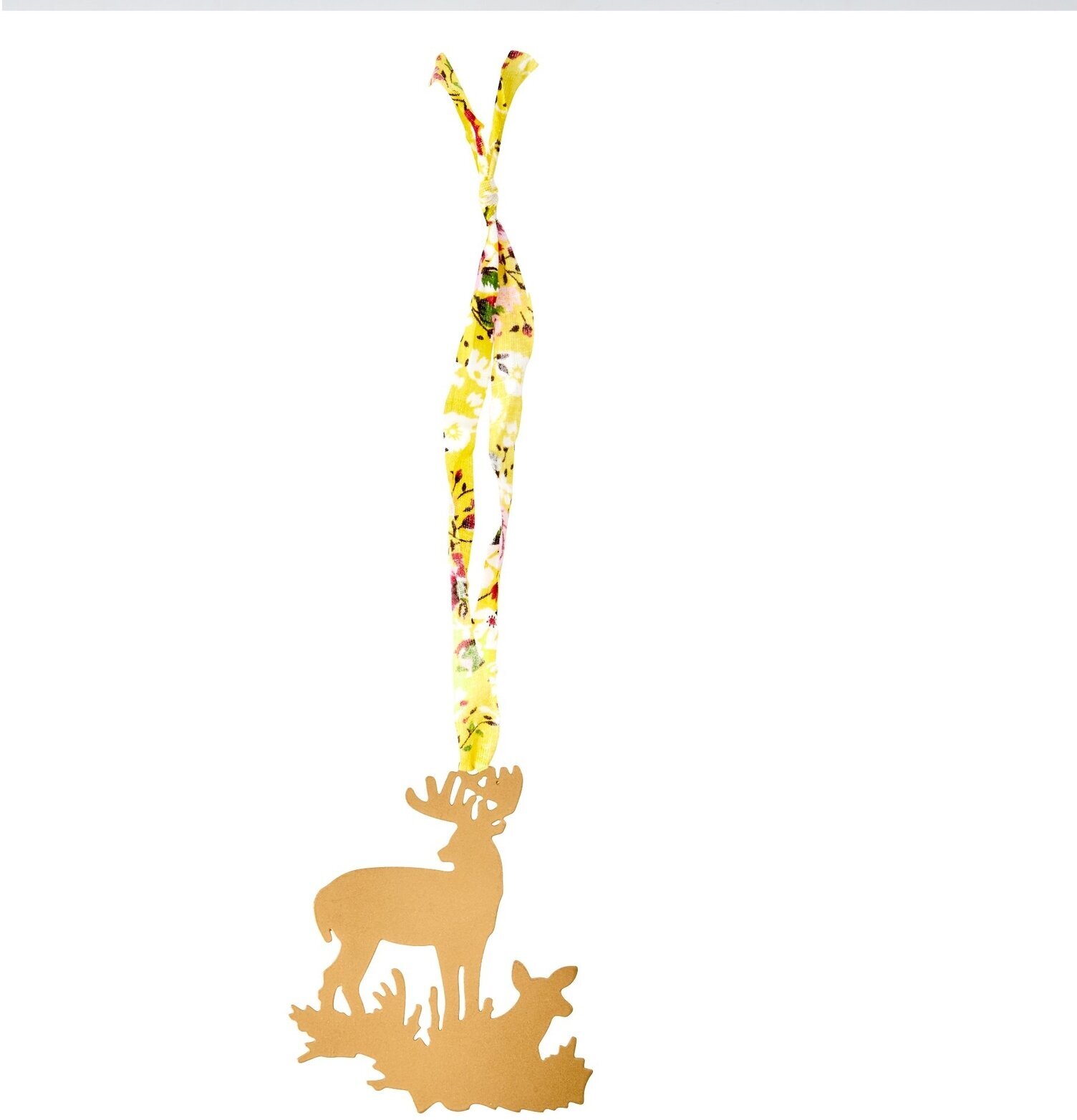 Prydnadsdekoration Bronze från Rice med hjort och kalv