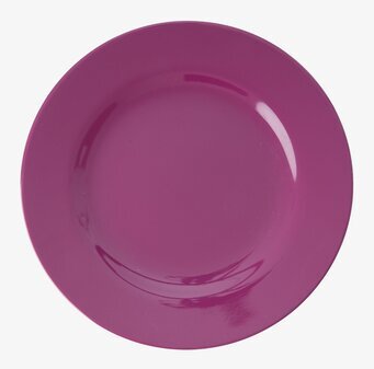 Tallrik Melamin Plum från Rice i djup plommonlila nyans