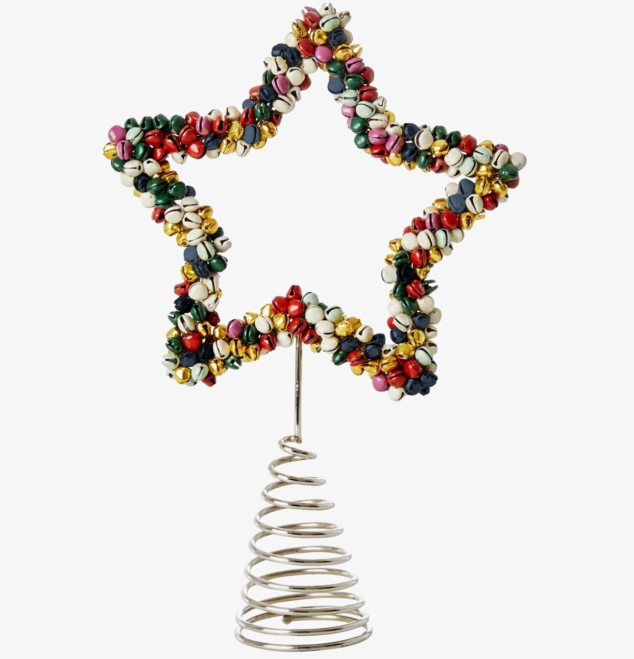 Metal X-mas Tree Topper från Rice, färgglad julstjärna