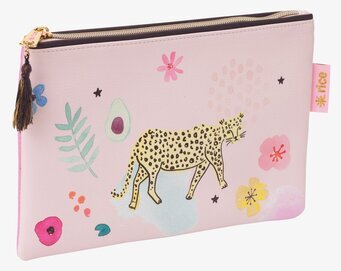 Pennfodral Wild Leopard Print från Rice med leopardmönster