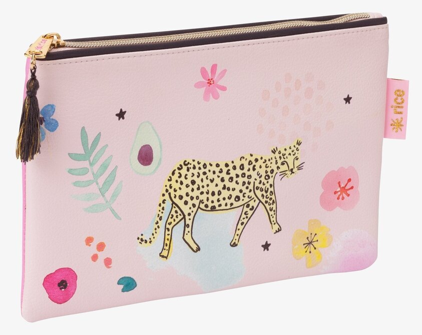 Pennfodral Wild Leopard Print från Rice med leopardmönster