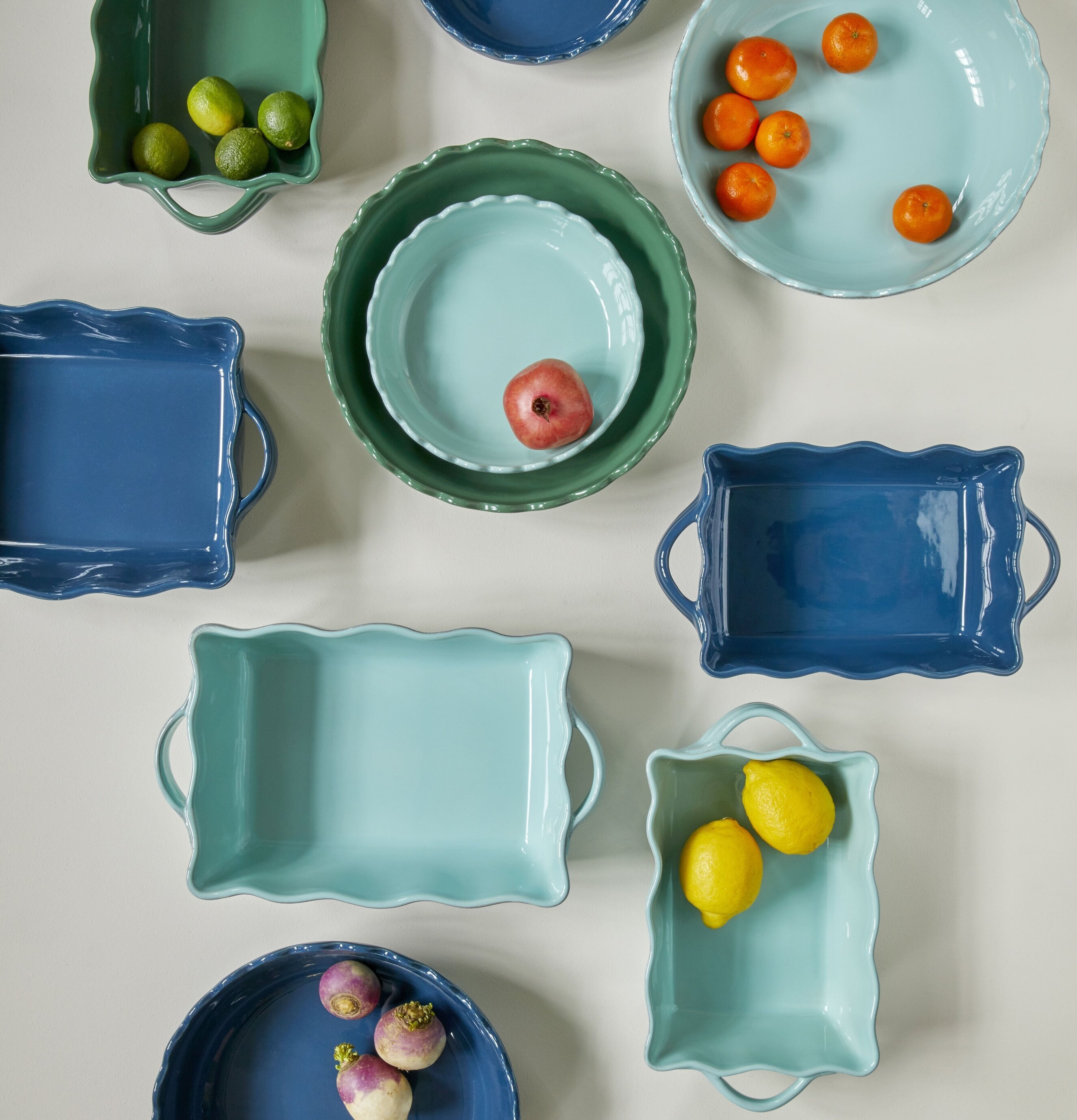 Ugnsform Large Dark Blue från Rice med frukt och grönsaker