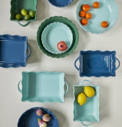 Ugnsform Large Dark Blue från Rice med frukt och grönsaker