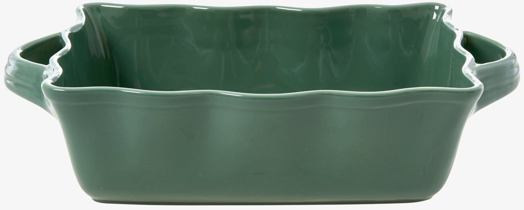 Ugnsform Medium Forest Green från Rice med vågiga kanter