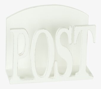 Post från Different Design, vit träposthållare med bokstäver