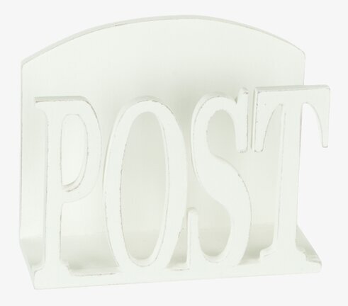 Post från Different Design, vit träposthållare med bokstäver