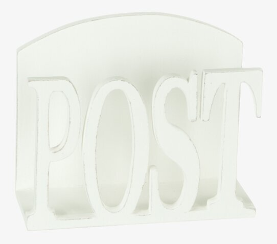 Post från Different Design, vit träposthållare med bokstäver