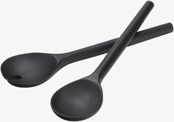 Salladsbestick Svart från Ernst på en vit bakgrund