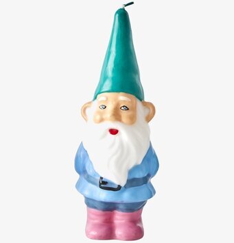 Gnome Candle från Rice, en färgglad och detaljrik ljusstake