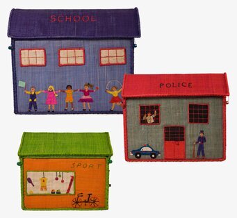 Förvaringslåda Polishus M från Rice, lekfull och praktisk