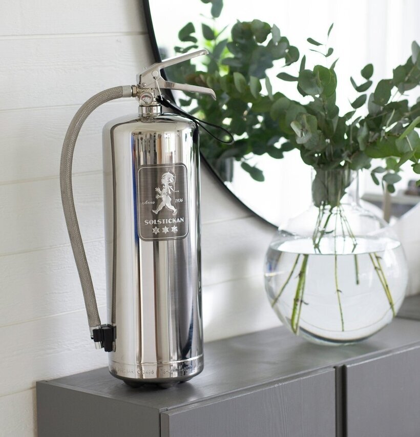 Brandsläckare 6 kg Design Edition Steel från Solstickan