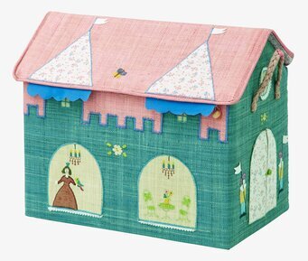 Leksakskorg Castle Theme L från Rice, formad som ett slott