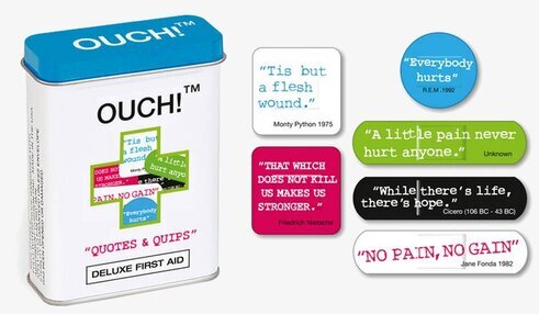 Quotes & Quips första hjälpen från Ouch! med citat-plåster