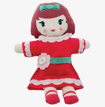 Sew a Dolly från Wu & Wu, färgstark handgjord tygdocka
