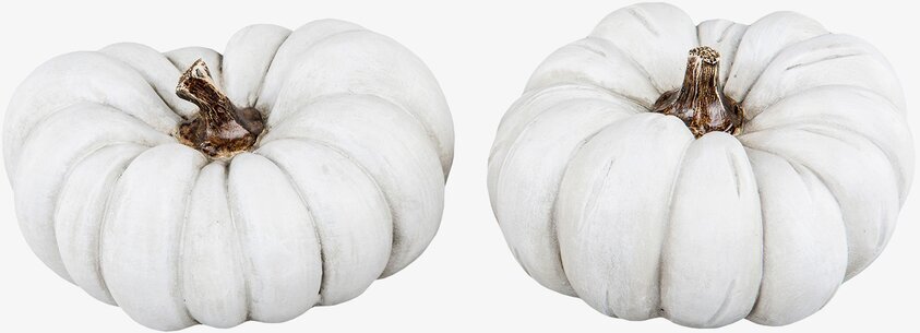 Pumpa Vit Poly från A Lot Decoration, vit dekorationspumpa