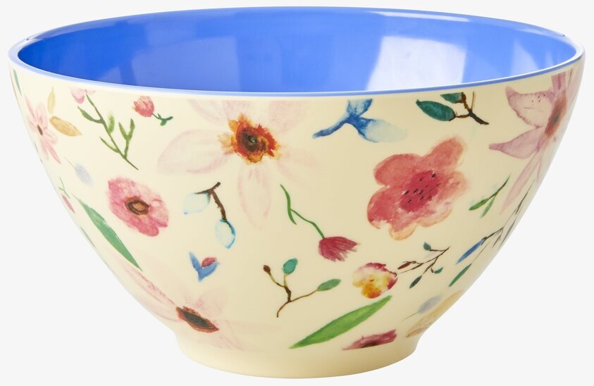 Salladsskål Selmas Flower Print från Rice med blommönster