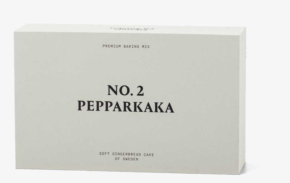 NO.2 Pepparkaka från Fikamix Of Sweden i ljusgrå förpackning