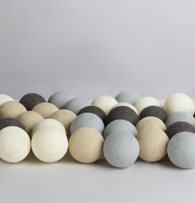 Ljusslinga Shades 35 Bollar från Iris Lights i jordnära färger