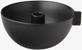 Ljusskål Ø 17 cm från Ernst med handtag och ljushållare