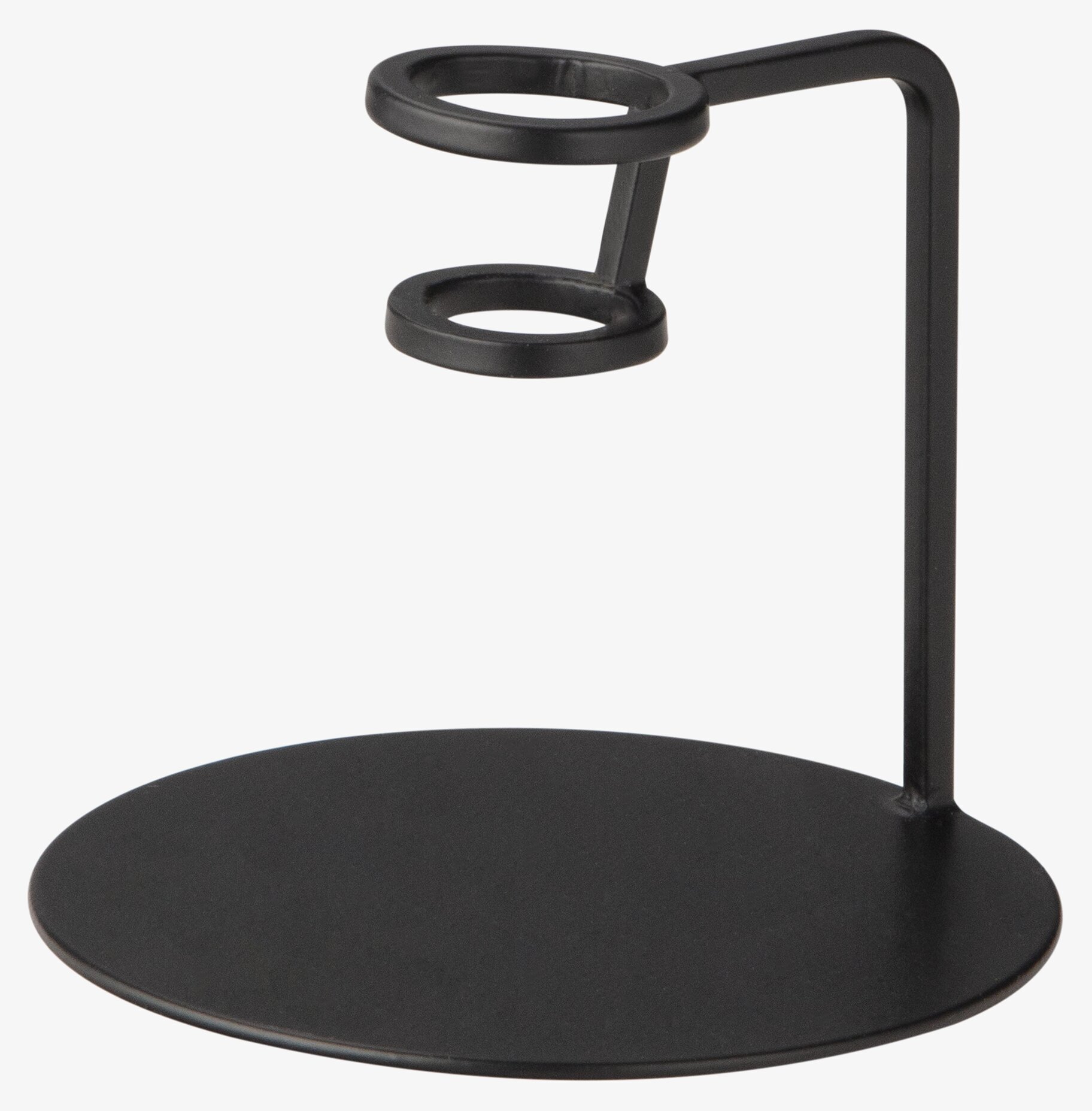 Bild av stilren och tidlös ljusstake i svart metall