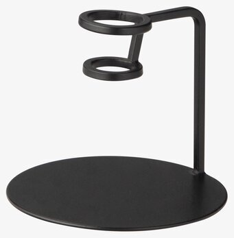 Bild av stilren och tidlös ljusstake i svart metall