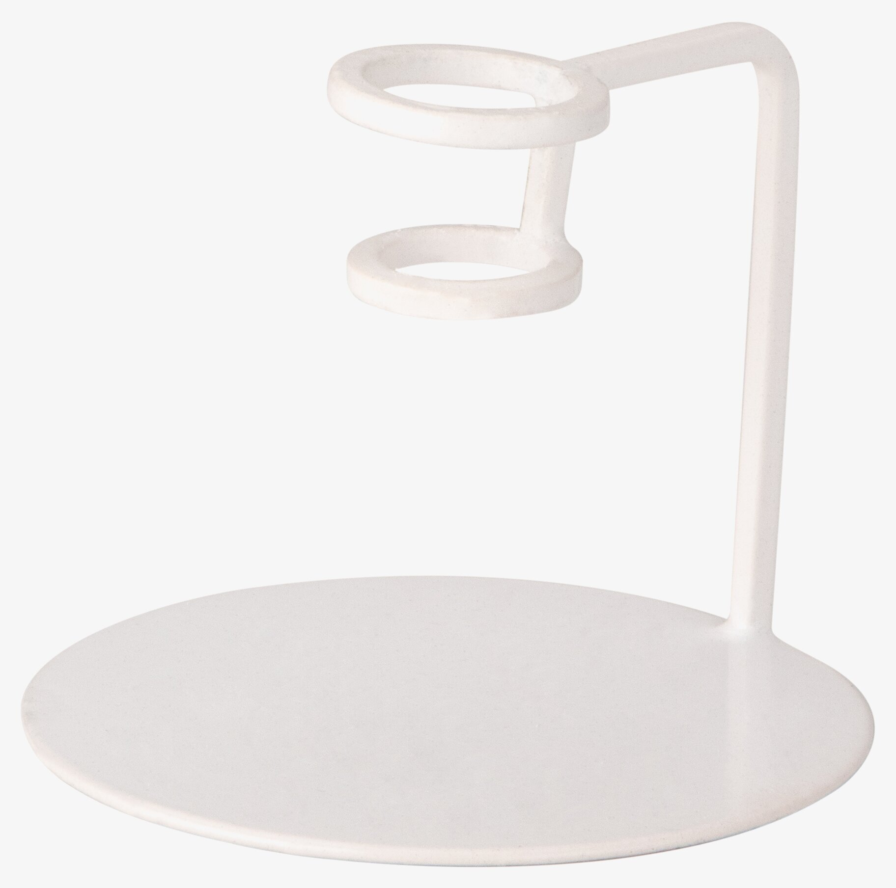 Ljusstake Vit från Ernst, minimalistisk design i vit metall