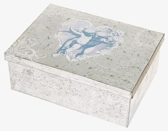 Box Angles zink från By ON, zinklåda med ängelmotiv