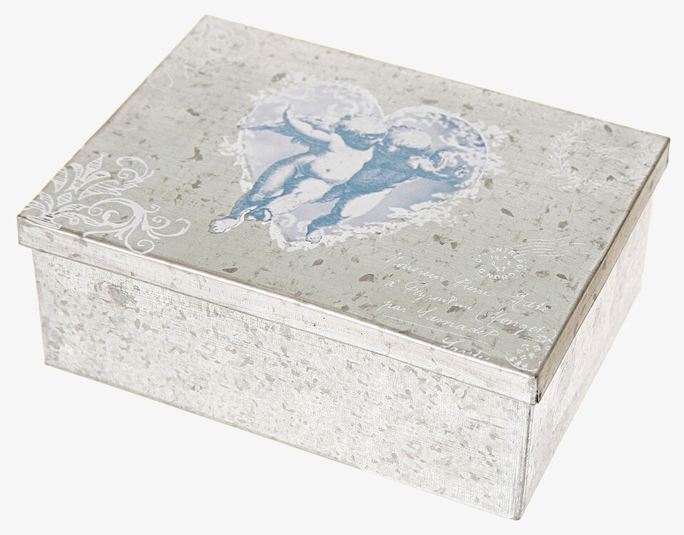 Box Angles zink från By ON, zinklåda med ängelmotiv