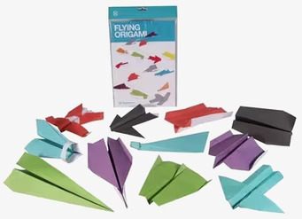 Origami Flygplan från Worldwide co i färgglada nyanser