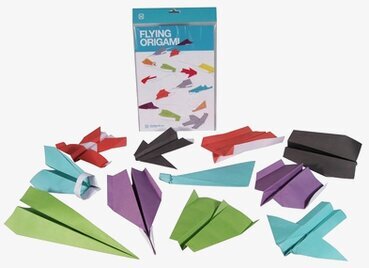 Origami Flygplan från Worldwide co i färgglada nyanser