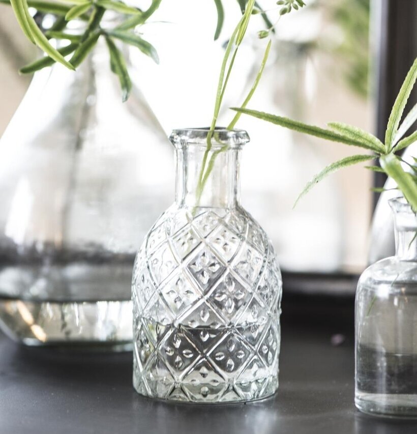 Apotekarglas Liten från IB Laursen med geometriskt mönster