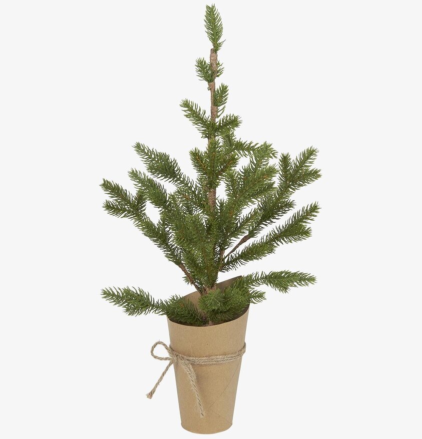 Granträd I Pappkruka från IB Laursen med realistiska barr