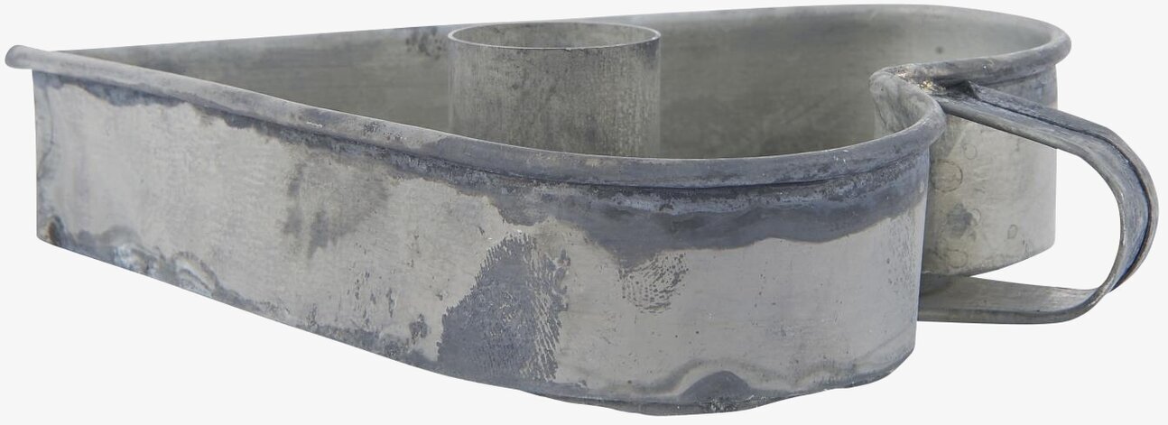 Ljusstake Zink Hjärta från IB Laursen med industridesign