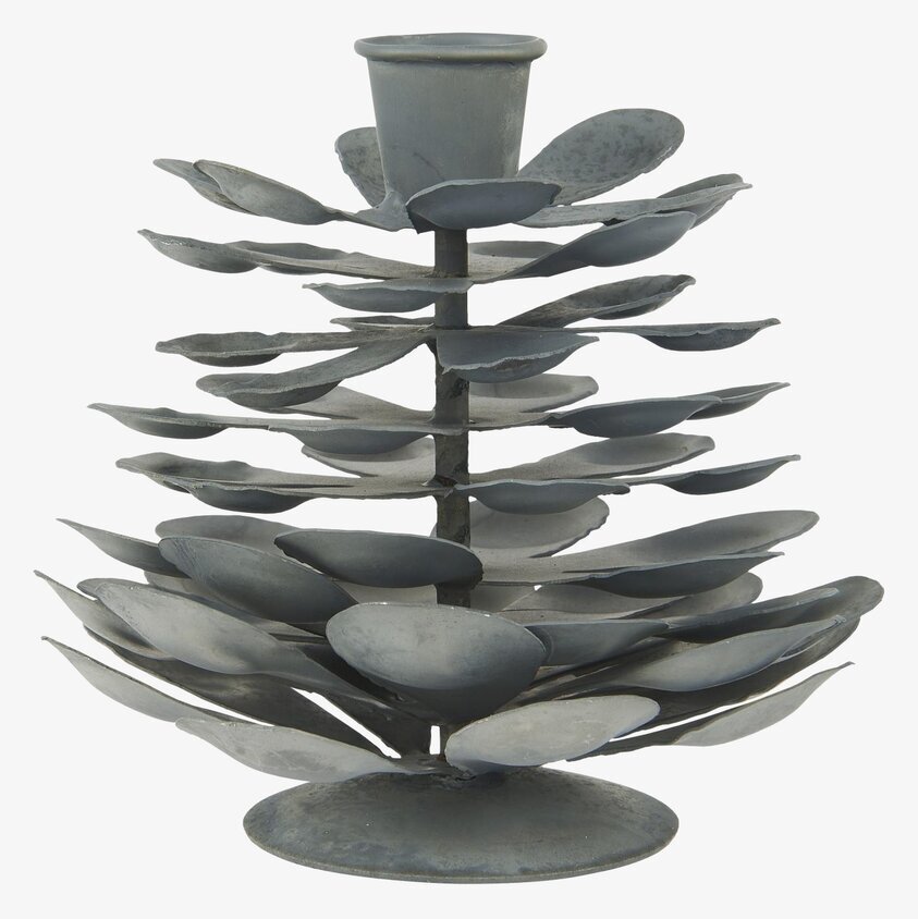 Ljusstake Kotte Zink från IB Laursen i naturnära design