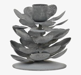 Ljusstake Kotte Zink från IB Laursen med rustik design