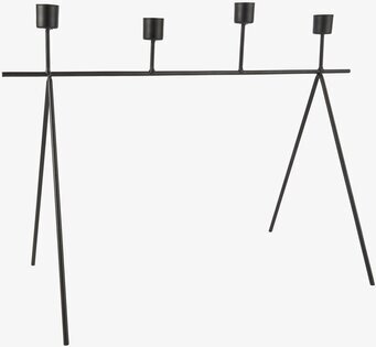 Ljusstake Svart från IB Laursen med fyra ljushållare