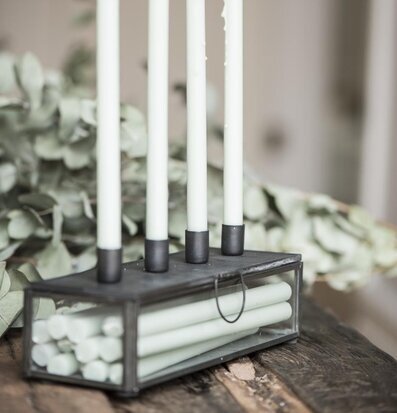 Adventsljusstake Svart från IB Laursen med förvaring