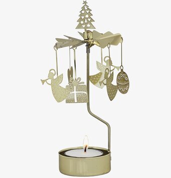 Bild av dekorativt änglaspel i gyllene nyanser