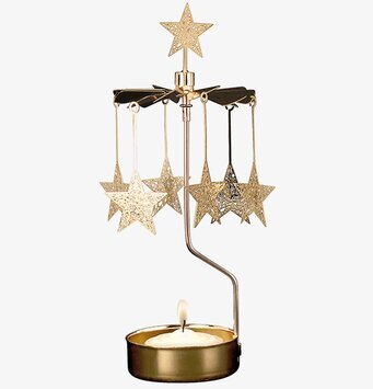 Bild av elegant änglaspel med stjärndesign i guld