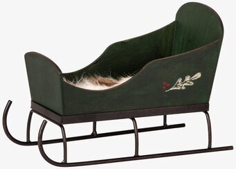 Släde Grön Maileg från Maileg med grön kropp och detaljer