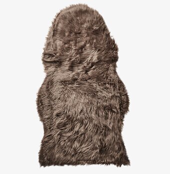 Konstgjord Lammfäll Brun Large från Affari, autentisk look