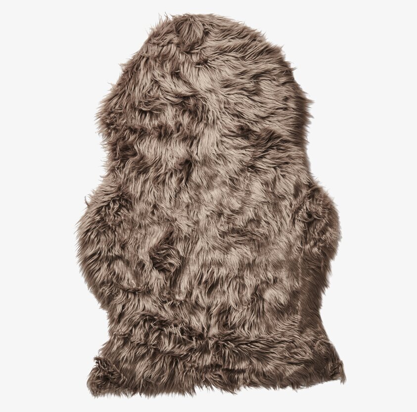 Konstgjord Lammfäll Brun från Affari med naturtrogen känsla