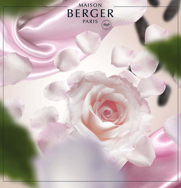 Silk Touch - Maison Berger Paris med vita och rosa rosor