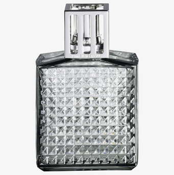 Doftlampa Diamant Grey från Maison Berger Paris i glas
