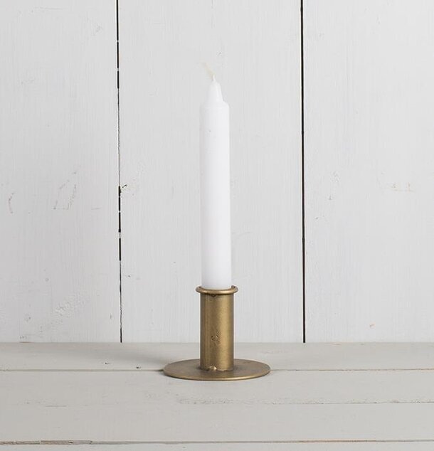 Ljusstake Stumpen Mellan från Multi Agentur i borstad mässing