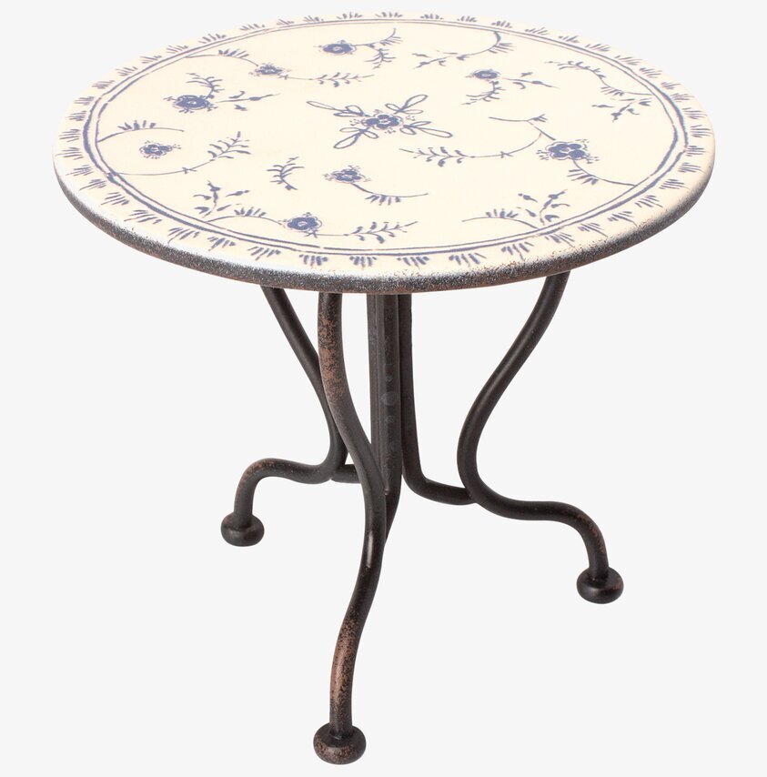 Vintage Tea Table från Maileg med blommönster och metallben