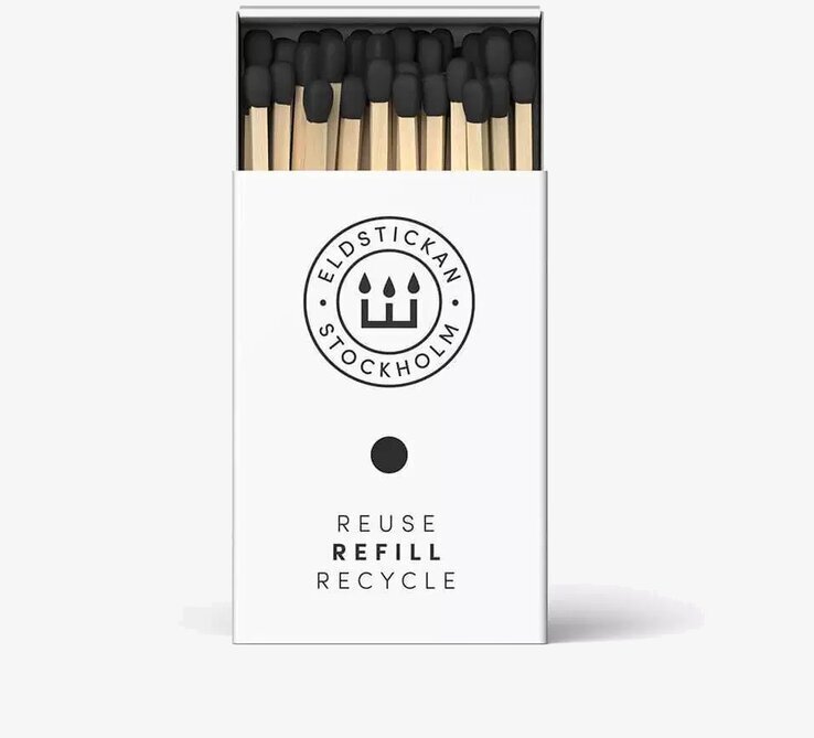 Eldstickan Tändstickor Refill Svart från Eldstickan