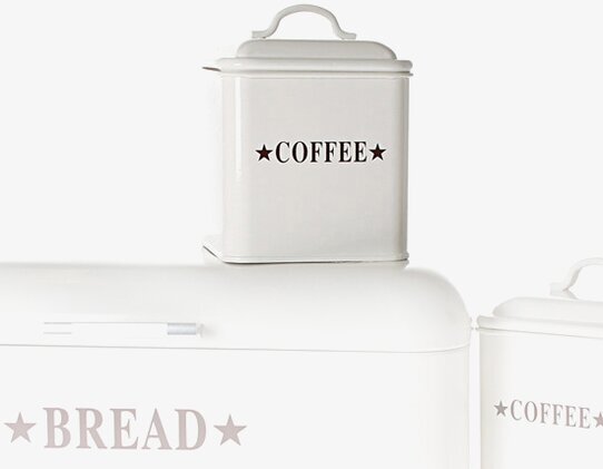 Kaffeburk Off-white från By ON med matchande brödburk