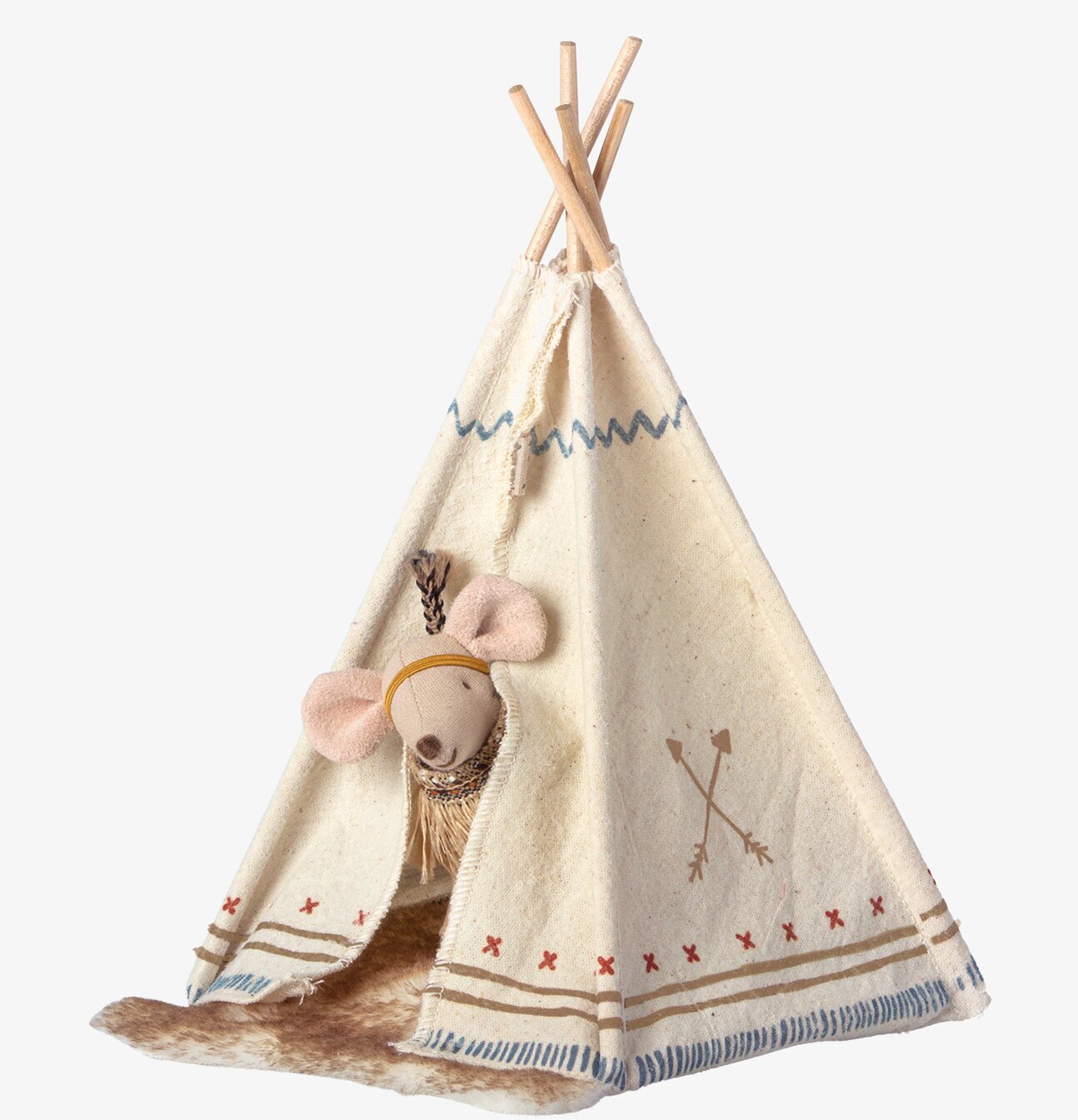 Little Feather W Tent från Maileg, tipi för musfigurer