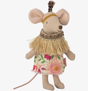 Little Feather W Tent från Maileg, detaljerad musleksak